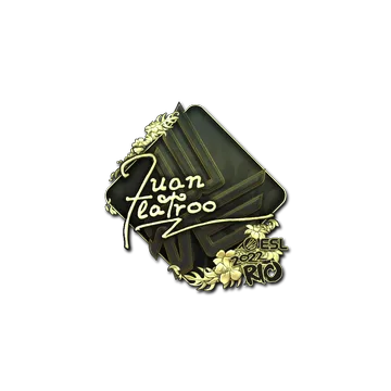Sticker | juanflatroo (Gold) | Rio 2022