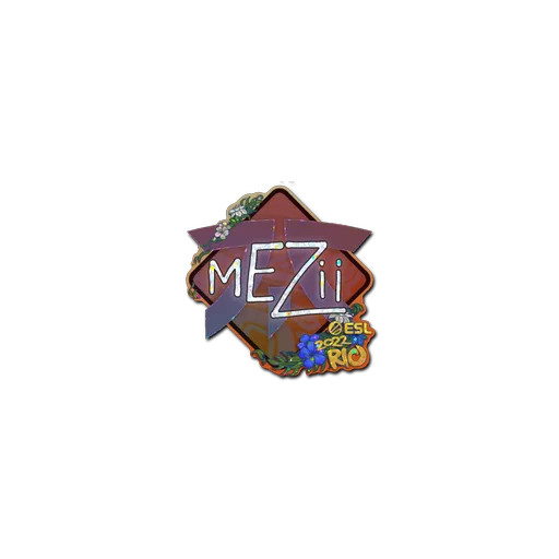Наклейка | mezii (с блёстками) | Рио-2022