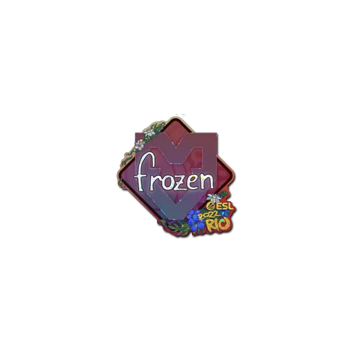 Наклейка | frozen (с блёстками) | Рио-2022