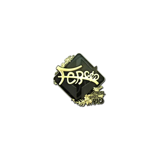Наклейка | fer (золотая) | Рио-2022