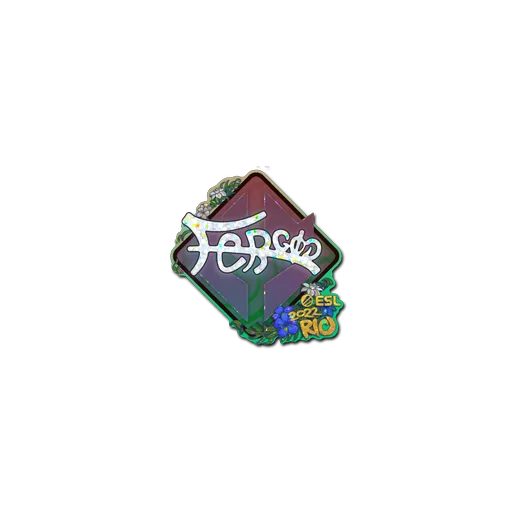 Наклейка | fer (с блёстками) | Рио-2022