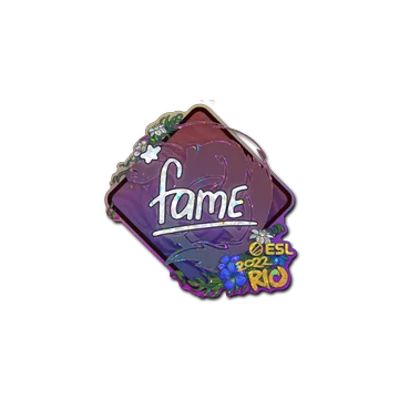 Sticker | fame (Glitter) | Rio 2022