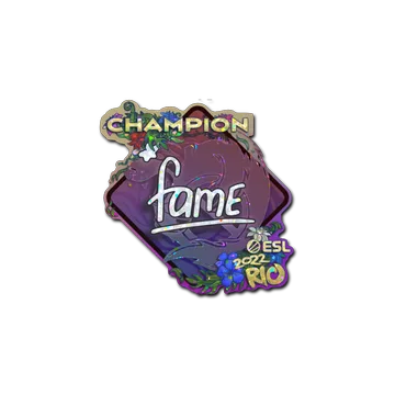 Sticker | fame (Glitter, Champion) | Rio 2022
