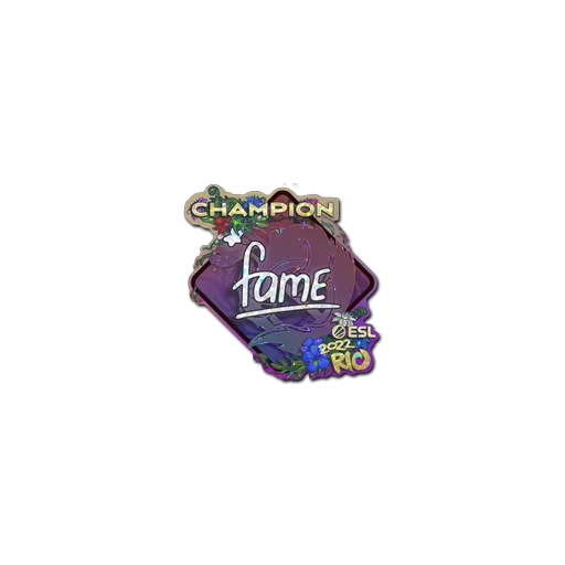 Sticker | fame (Glitter, Champion) | Rio 2022