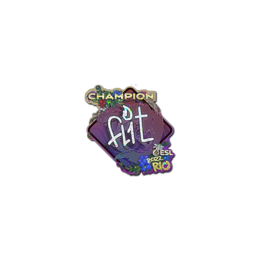Sticker | FL1T (Glitter, Champion) | Rio 2022