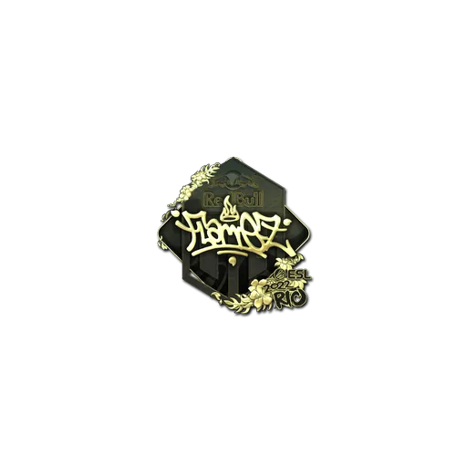 Sticker | FlameZ (Gold) | Rio 2022