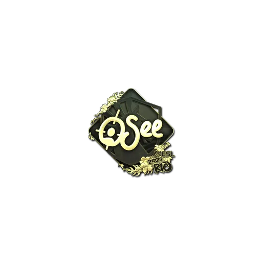 Наклейка | oSee (золотая) | Рио-2022