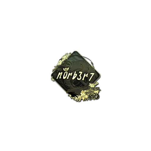 Наклейка | n0rb3r7 (золотая) | Рио-2022