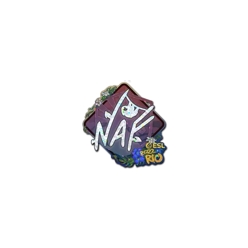 Наклейка | NAF (с блёстками) | Рио-2022