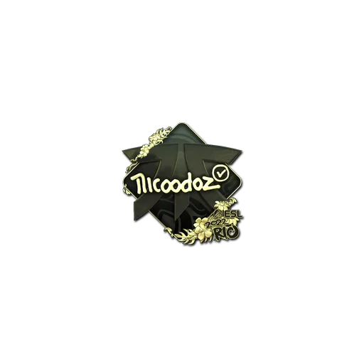 Sticker | nicoodoz (Gold) | Rio 2022
