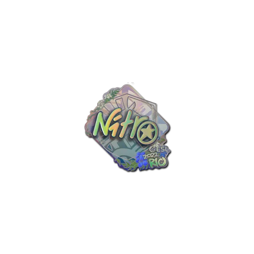 Наклейка | nitr0 (голографическая) | Рио-2022