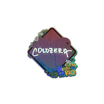 Sticker | coldzera (Glitter) | Rio 2022