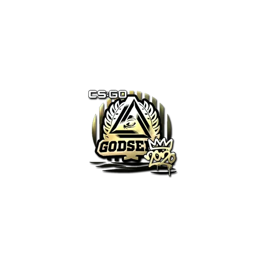 Наклейка | GODSENT (золотая) | РМР-2020