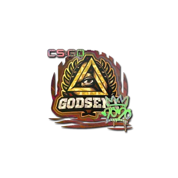 Наклейка | GODSENT (голографическая) | РМР-2020