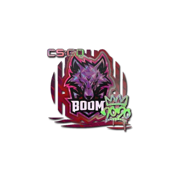 Наклейка | Boom (голографическая) | РМР-2020
