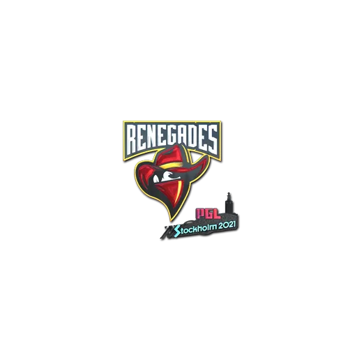 Наклейка | Renegades (металлическая) | Стокгольм-2021