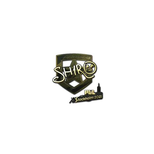 Наклейка | sh1ro (золотая) | Стокгольм-2021