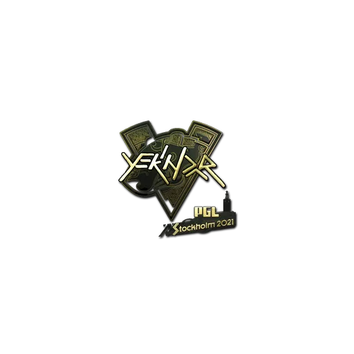 Наклейка | YEKINDAR (золотая) | Стокгольм-2021