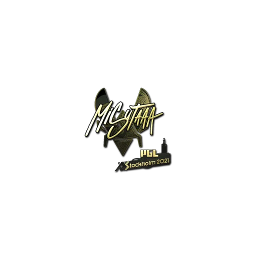 Наклейка | misutaaa (золотая) | Стокгольм-2021