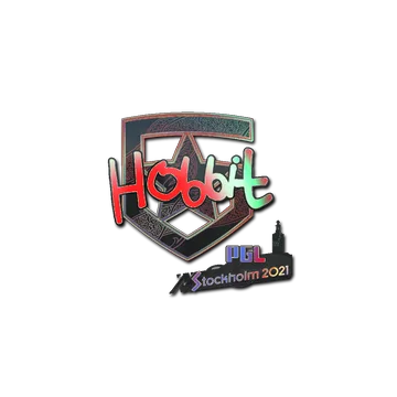 Наклейка | HObbit (голографическая) | Стокгольм-2021