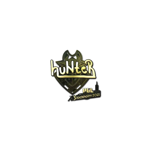 Sticker | huNter- (Gold) | Stockholm 2021
