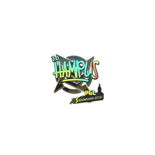 Наклейка | hampus (голографическая) | Стокгольм-2021