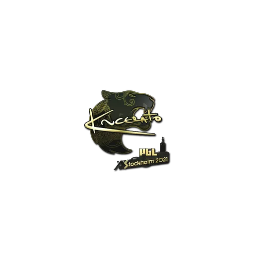 Наклейка | KSCERATO (золотая) | Стокгольм-2021