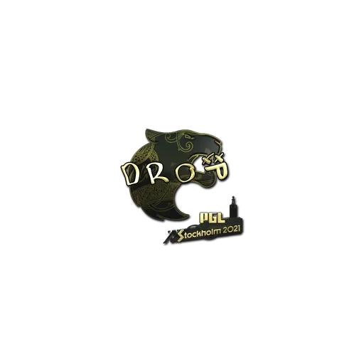 Sticker | drop (Gold) | Stockholm 2021