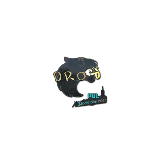 Наклейка | drop (голографическая) | Стокгольм-2021