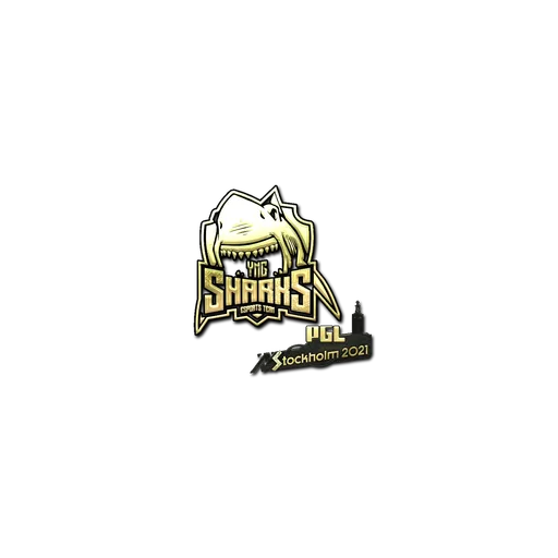Наклейка | Sharks Esports (золотая) | Стокгольм-2021