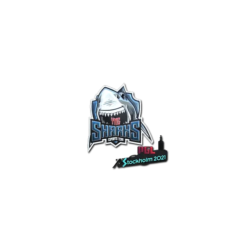 Наклейка | Sharks Esports (металлическая) | Стокгольм-2021