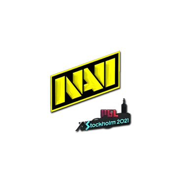 Наклейка | Natus Vincere (металлическая) | Стокгольм-2021