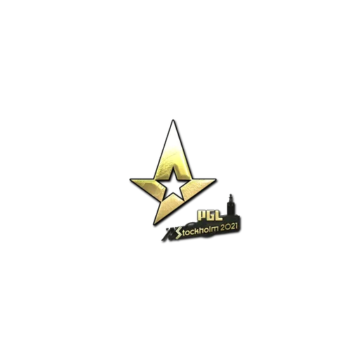 Наклейка | Astralis (золотая) | Стокгольм-2021