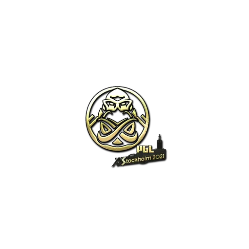 Наклейка | ENCE (золотая) | Стокгольм-2021