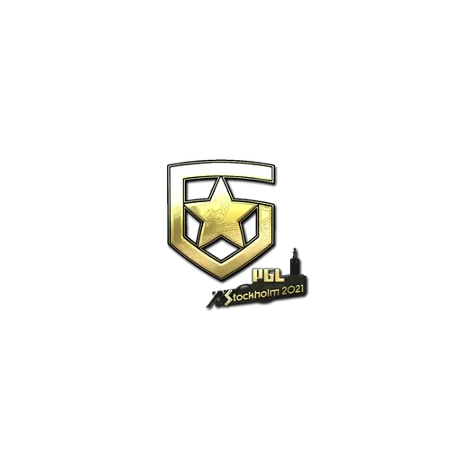 Наклейка | Gambit Gaming (золотая) | Стокгольм-2021