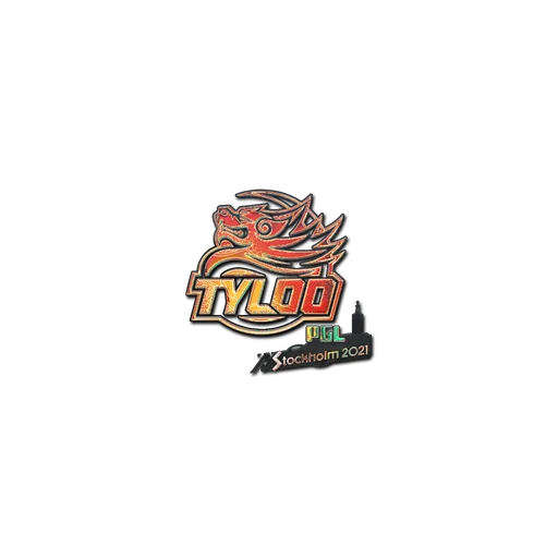 Наклейка | Tyloo (голографическая) | Стокгольм-2021