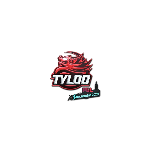 Наклейка | Tyloo (металлическая) | Стокгольм-2021