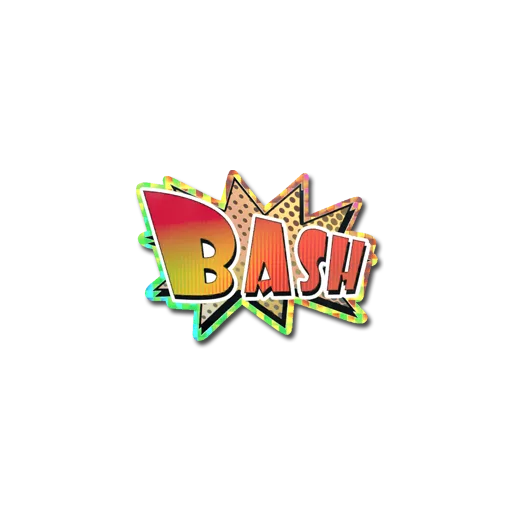 Наклейка | Bash (голографическая)