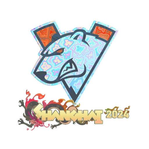 Наклейка | Virtus.pro (голографическая) | Шанхай-2024
