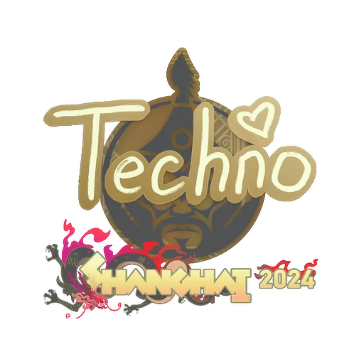 Наклейка | Techno4K | Шанхай-2024