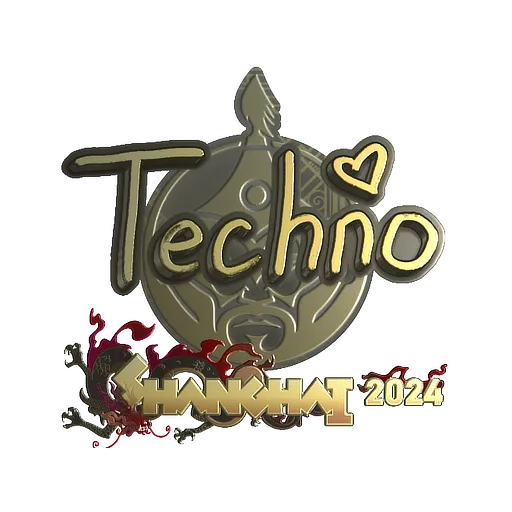 Sticker | Techno4K (Gold) | Shanghai 2024