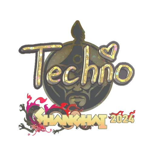 Sticker | Techno4K (Glitter) | Shanghai 2024