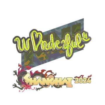 Sticker | w0nderful (Holo) | Shanghai 2024