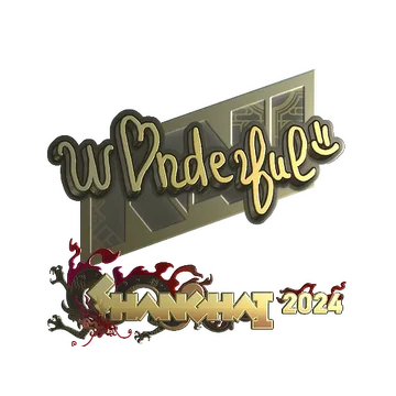 Sticker | w0nderful (Gold) | Shanghai 2024