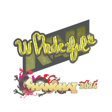 Sticker | w0nderful (Glitter) | Shanghai 2024