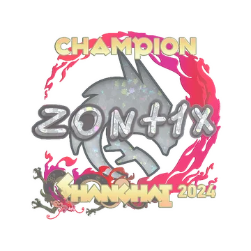 Sticker | zont1x (Glitter, Champion) | Shanghai 2024