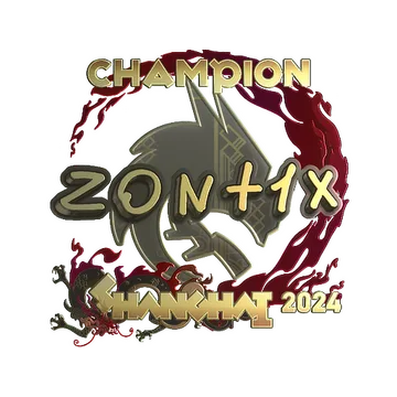 Sticker | zont1x (Gold, Champion) | Shanghai 2024