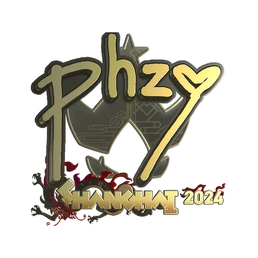 Sticker | phzy (Gold) | Shanghai 2024
