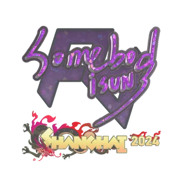 Sticker | somebody (Glitter) | Shanghai 2024