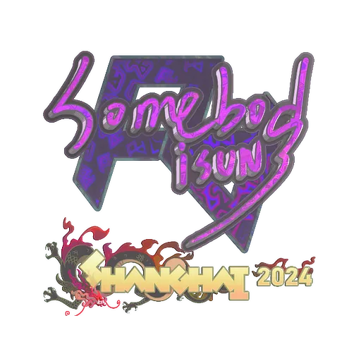 Sticker | somebody (Holo) | Shanghai 2024